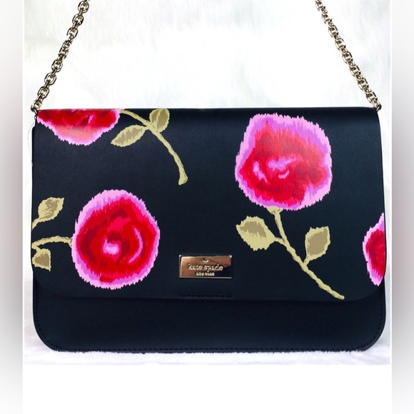 kate spade Handbags - Kate Spade Leather Putnam Drive Hazy Rose Lizz floral shoulder bag NWOT.